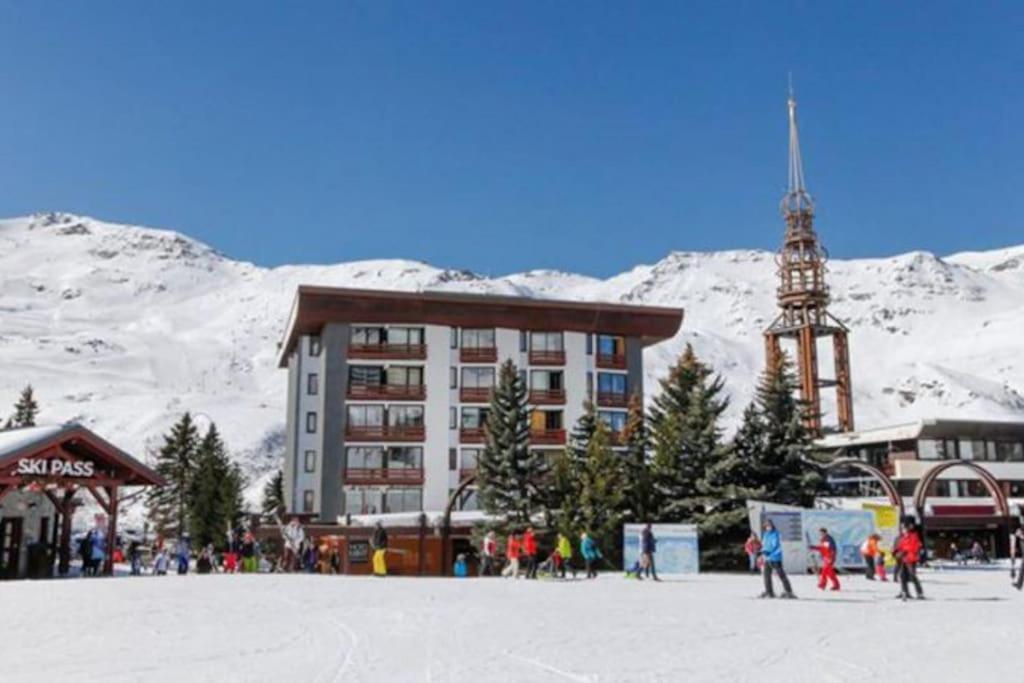 Appartement Residence Chanteneige Les Menuires Centre Croisette Au Pieds Des Pistes Saint-Martin-de-Belleville Dış mekan fotoğraf